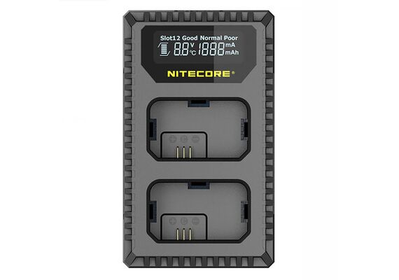 NITECORE Carregador USB Duplo para Baterias NP-FW50