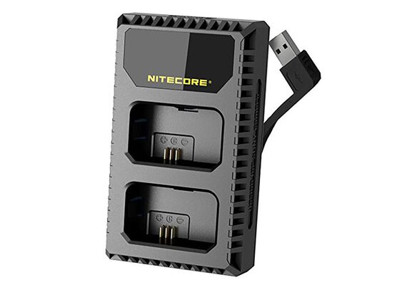 NITECORE Carregador USB Duplo para Baterias NP-FW50