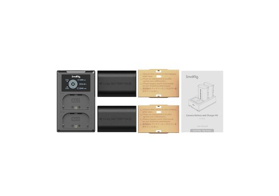 SMALLRIG 3821 Kit Carregador + 2 Baterias LP-E6HN 2040mAh