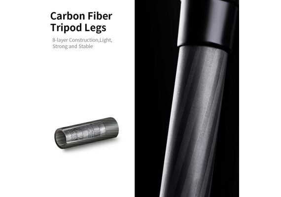 K&F CONCEPT Tripé / Monopé de Carbono D254C1+ Cabeça de Bola BH-28L