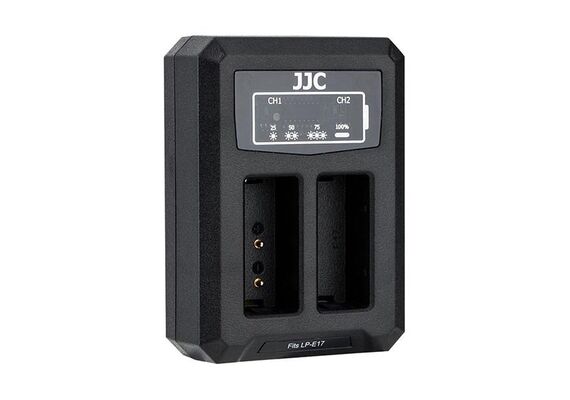 ​JJC Carregador USB Duplo para Baterias LP-E17