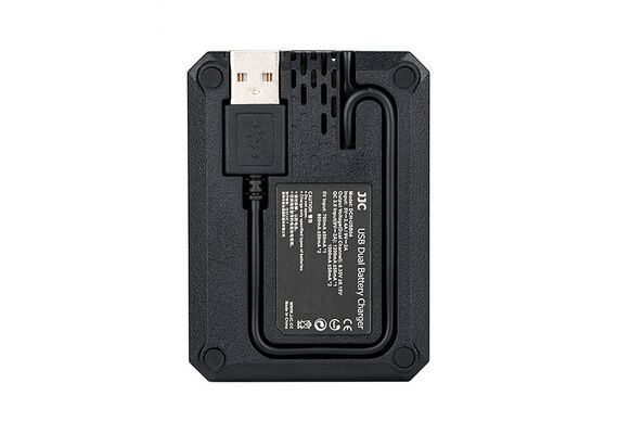 ​JJC Carregador USB Duplo para Baterias NP-F