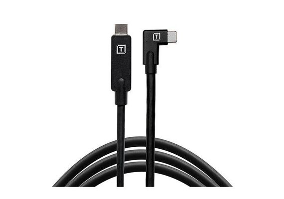 TETHER TOOLS Cabo USB-C Macho / USB-C Macho Right Angle 4.6m - Preto