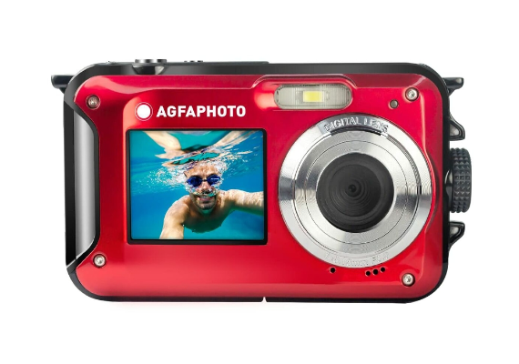 AGFAPHOTO Câmera Digital Waterproof WP8000 - Vermelho
