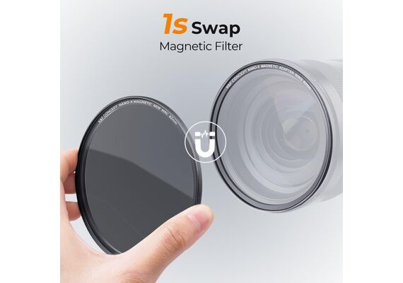 K&F CONCEPT Kit de Filtros Magnéticos GND8 + ND8 + ND64 + ND1000 67mm