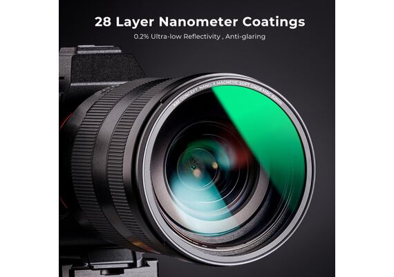K&F CONCEPT Kit de Filtros Magnéticos GND8 + ND8 + ND64 + ND1000 82mm