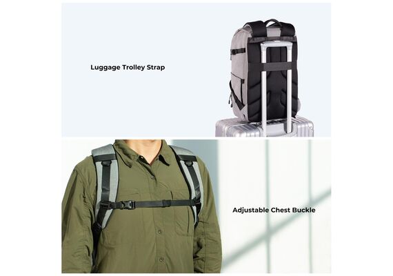 K&F CONCEPT Mochila Multifuncional Camera Backpack KF13.104V1 - 22L (Cinza)
