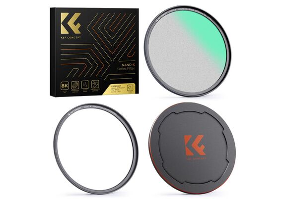 K&F CONCEPT Kit de Filtro Magnético Black Diffusion 1/4 NANO-X + Tampa 82mm