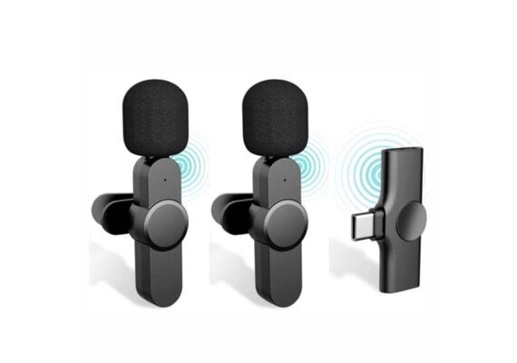 DIV Kit Microfone Duplo Wireless - USB-C