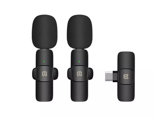 PULUZ Kit Microfone Wireless Lavalier - Lightning