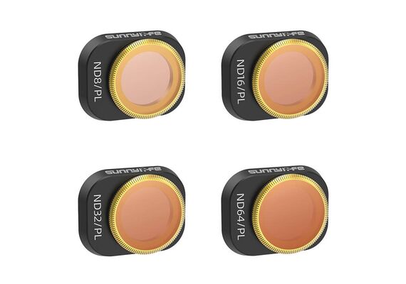​SUNNYLIFE Kit de Filtros ND/PL8+ND/PL16+ND/PL32+ND/PL64 DJI Mini 4 Pro