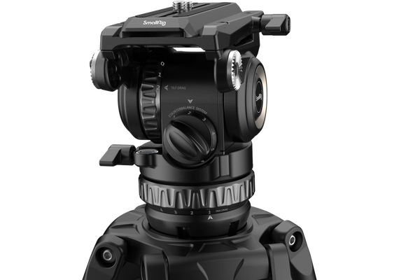 SMALLRIG 4465 Kit Tripé de Carbono FreeBlazer Counterbalance para Vídeo  + Cabeça Fluida AD-Pro8