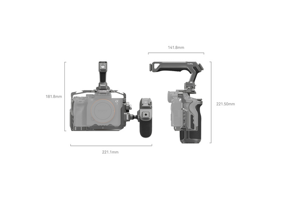 SMALLRIG 4539 HawkLock Advanced Cage Kit Quick Release para Sony Alpha 7R V / Alpha 7 IV / Alpha 7S III