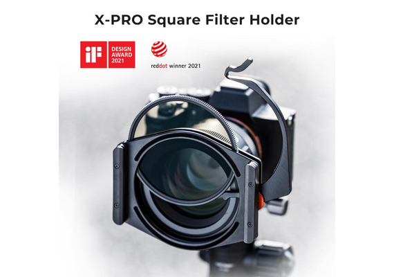 K&F CONCEPT Sistema de Filtro Quadrado + CPL Circular 95mm + 4 Anéis Adaptadores