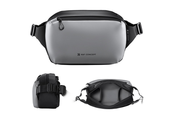K&F CONCEPT  Bolsa de Ombro Alpha Camera Sling Bag KF13.157 10L - Cinza
