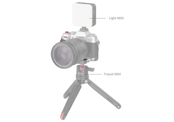 SMALLRIG 4735 L-Shape Grip Madeira Fujifilm X-T50 - Prata
