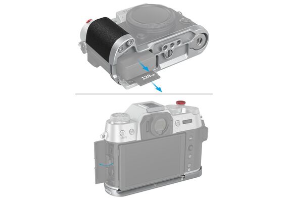 SMALLRIG 4713 L-Shape Grip Silicone Fujifilm X-T50 - Prata