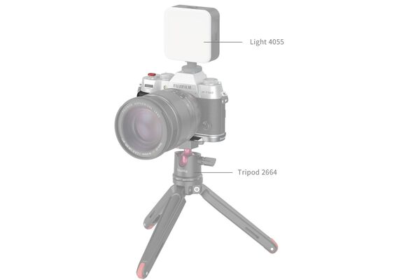 SMALLRIG 4713 L-Shape Grip Silicone Fujifilm X-T50 - Prata