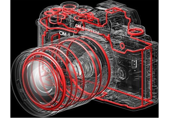 OM SYSTEM OM-5 (Preto) - Corpo OM SYSTEM OM-5 (Preto) - Corpo
