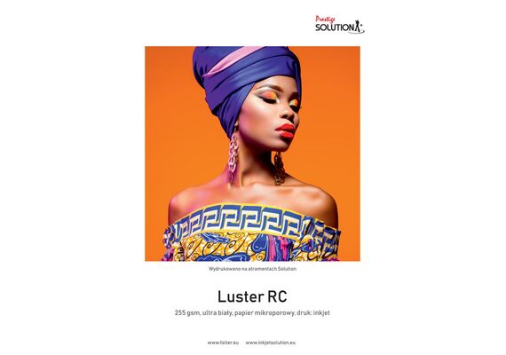 SOLUTION Papel p/ Impressora Jacto de Tinta LUSTER RC ULTRA WHITE 13x18cm (255g/m2) - 100 Folhas
