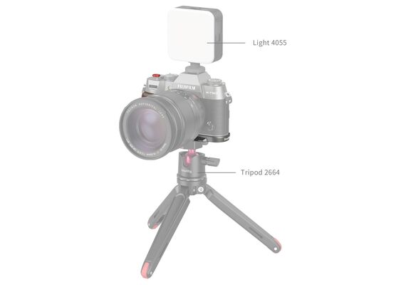 SMALLRIG 4736 L-Shape Grip Madeira Fujifilm X-T50 - Grafite