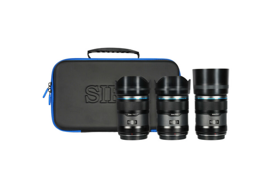 SIRUI Kit Sniper Series 23mm, 33mm, 56mm f/1.2 AF- Fujifilm X (Preto)