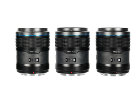 SIRUI Kit Sniper Series 23mm, 33mm, 56mm f/1.2 AF- Fujifilm X (Preto)
