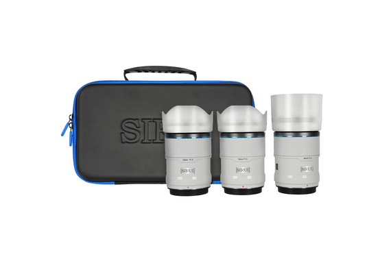 SIRUI Kit Sniper Series 23mm, 33mm, 56mm f/1.2 AF- Sony E (Silver)