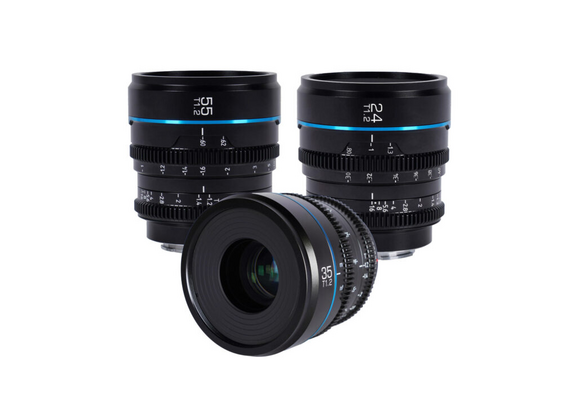 SIRUI Kit Nightwalker 24mm, 35mm, 55mm T1.2 S35 Fujifilm X