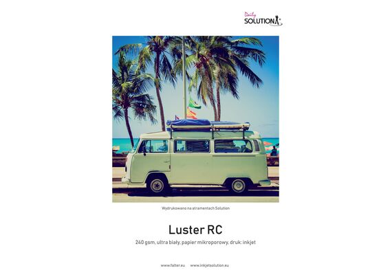 SOLUTION Papel para Impressora Jacto de Tinta LUSTER RC Ultra White 15X21 (240g/m2) - 100 Folhas