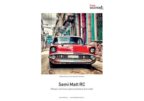 SOLUTION Papel para Impressora Jacto de Tinta SEMI MATT RC ULTRA WHITE 15x21cm (255g/m2) - 100 Folhas