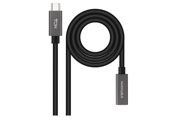 NANOCABLE - Cabo USB-C Macho - USB-C Fêmea (0.5 metros)