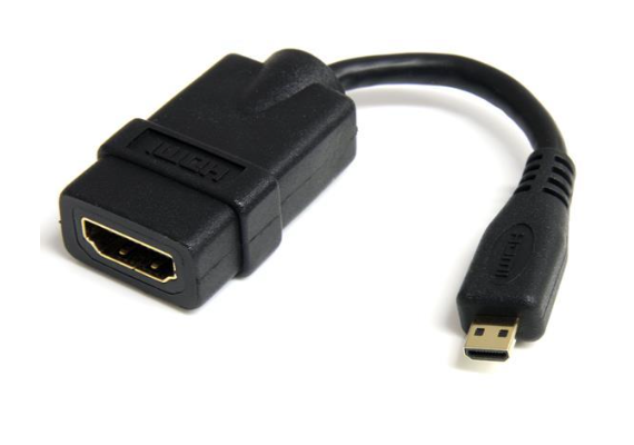 COLORCABLE Conversor Micro-HDMI Macho para HDMI Femea - 12cm