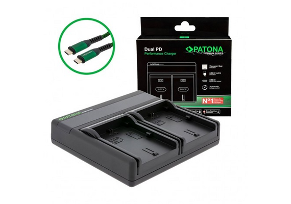 PATONA Carregador Dual PD Premium para LP-E6PATONA Carregador Dual PD Premium para LP-E6