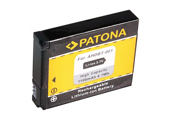PATONA Bateria Li-Ion para GoPro Hero1 e 2 1100mAh