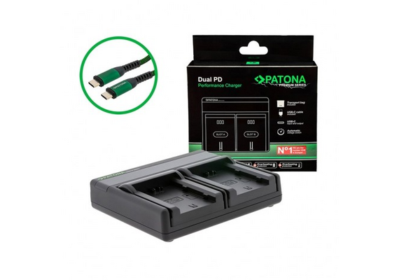 PATONA Carregador Dual PD Premium para NP-W235