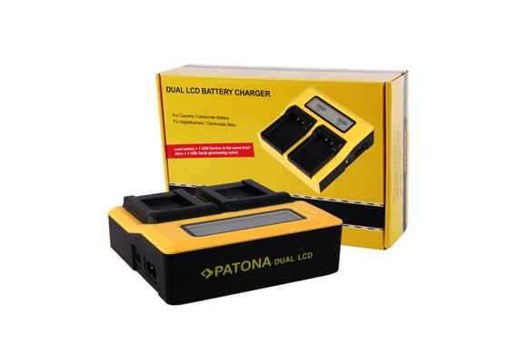 PATONA Carregador Duplo LCD para Sony BP-U