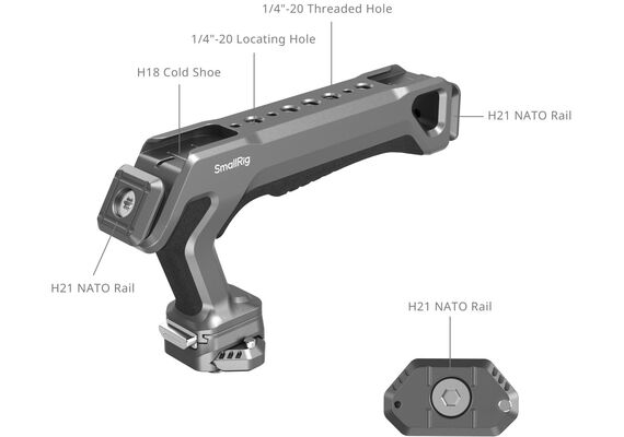 SMALLRIG 4483 Punho Superior HawkLock Quick Release H21