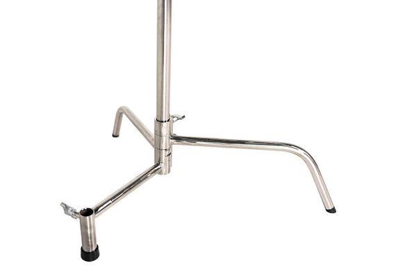 SAVAGE Kit C-Stand Aço Inoxidável 290cm com Braço Inclinável e Fundo Branco