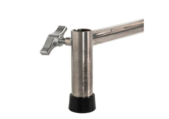 SAVAGE Kit C-Stand Aço Inoxidável 290cm com Braço Inclinável e Fundo Branco
