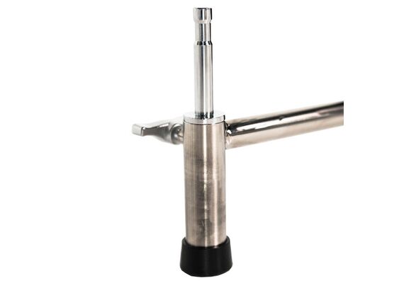 SAVAGE Kit C-Stand Aço Inoxidável 290cm com Braço Inclinável e Fundo Branco