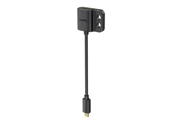 SMALLRIG 3021 Cabo Adaptador Ultra Slim 4K Micro HDMI Macho p/ Full HDMI Fêmea