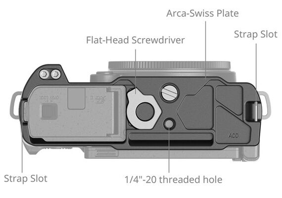 SMALLRIG 4517 L-Bracket com Punho para Panasonic Lumix S9