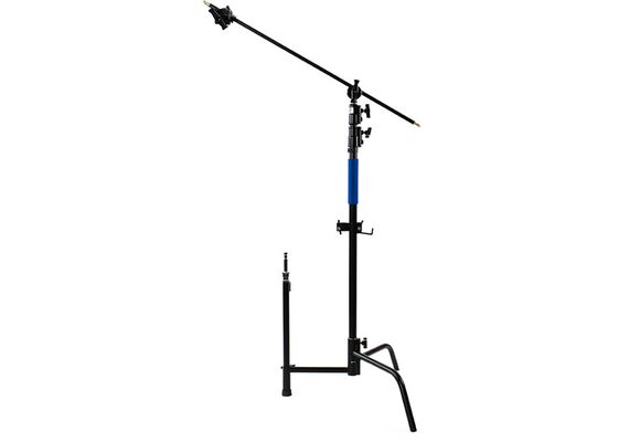 SAVAGE Kit C-Stand Aço Inoxidável 290cm com Braço Inclinável Preto