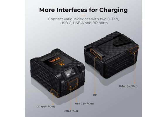 K&F CONCEPT Bateria 99Wh V-Mount 6700mAh