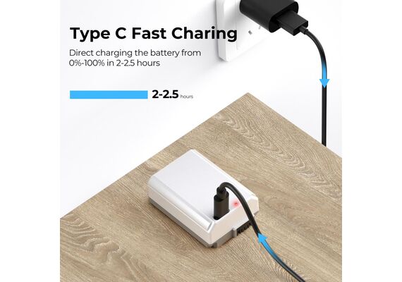 K&F CONCEPT Bateria com Carregamento USB-C NP-FW50 1100mAh