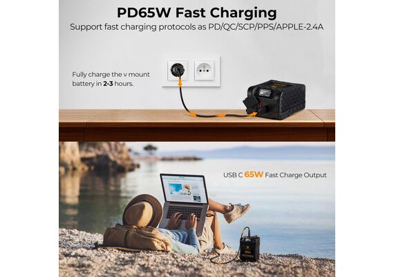 K&F CONCEPT Bateria 99Wh V-Mount 6700mAh