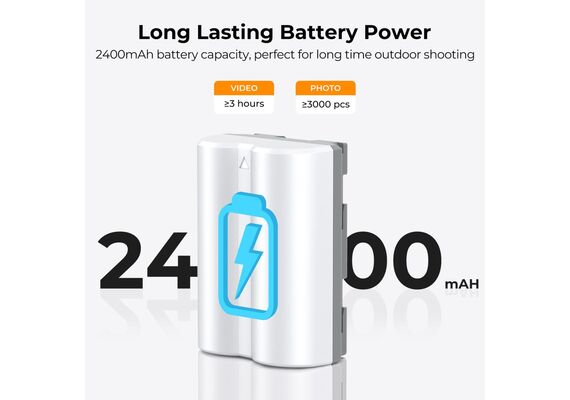 K&F CONCEPT Bateria com Carregamento USB-C NP-W235 2400mAh