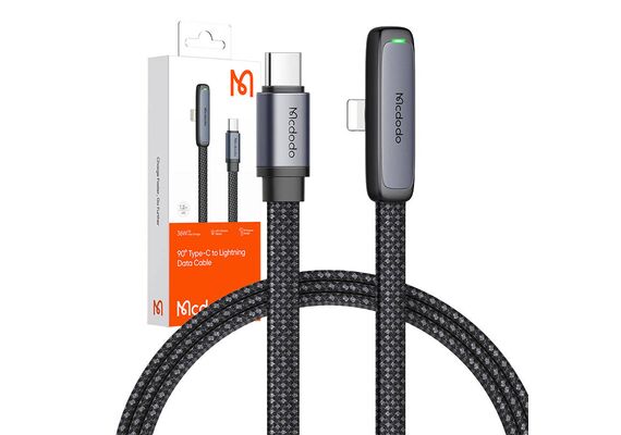 MCDODO Cabo de Carregamento USB-C, Angulo 90º - 120cm