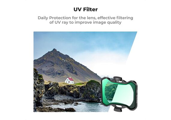 K&F CONCEPT Kit Filtros UV+PL+ND4+ND8+ND16+ND32 para DJI Avata 2